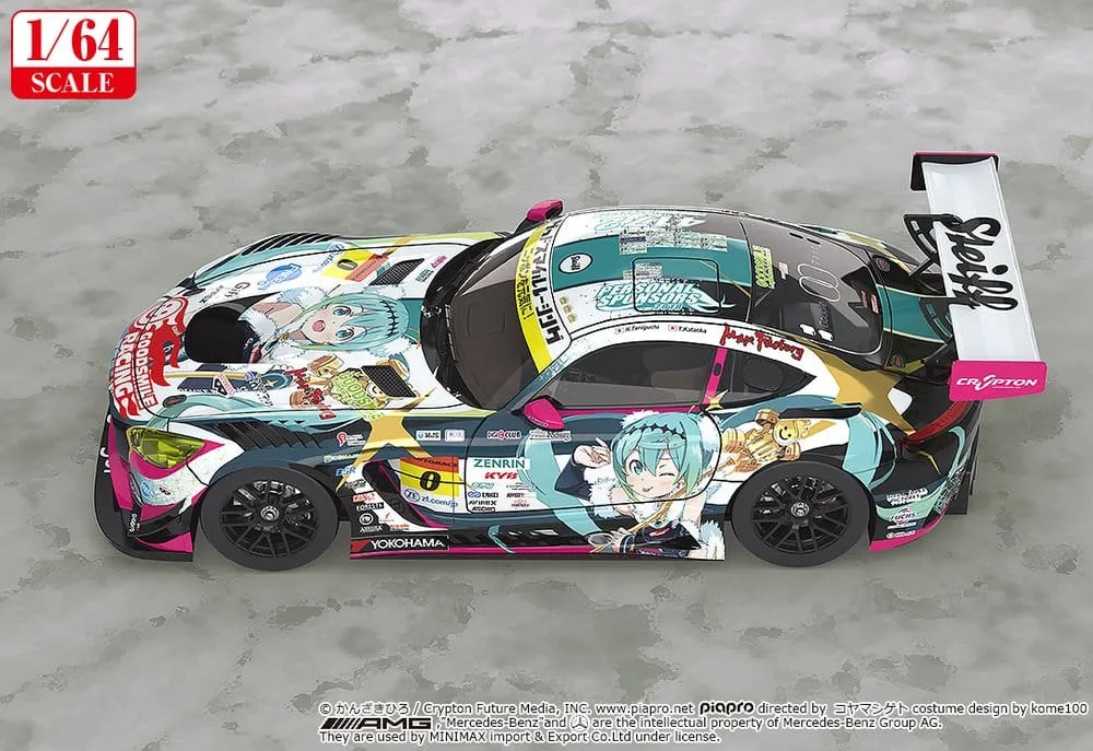 Hatsune Miku GT Project Vehicle 1/64 Good Smile Hatsune Miku AMG 2018 SUPER GT Ver. 7 cm